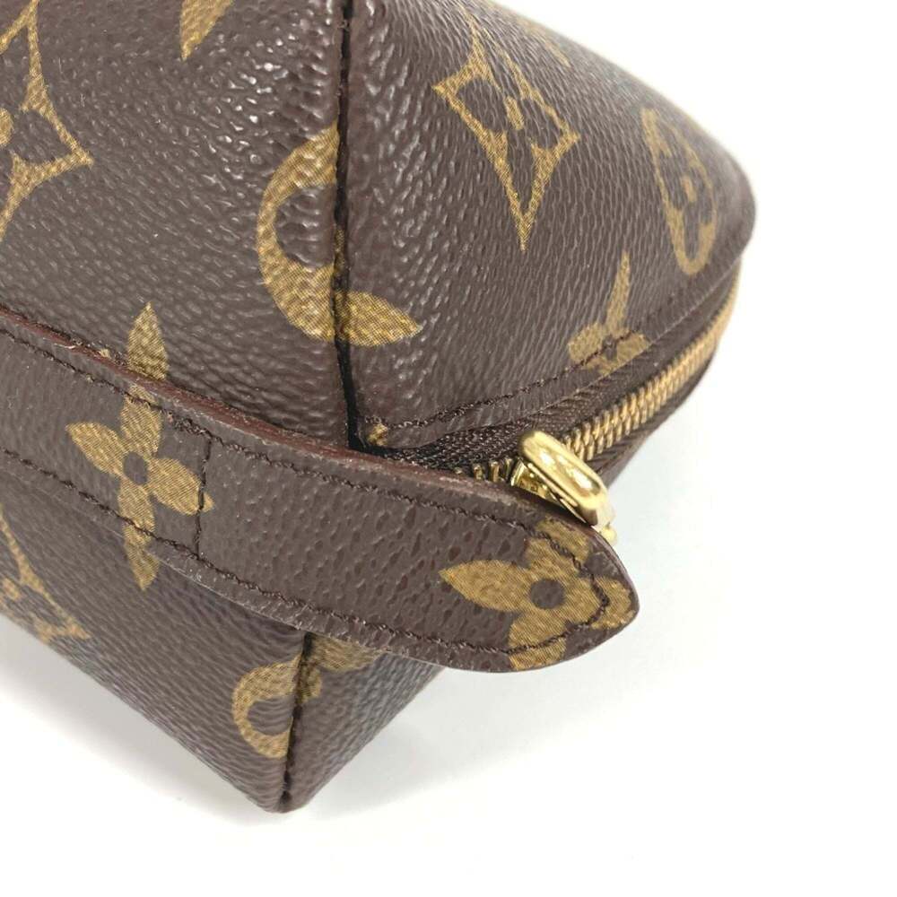 LOUIS VUITTON Authentic Brown Monogram Canvas Pouch - Picture 8 of 12